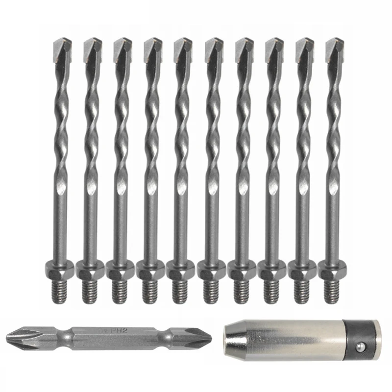 

Sleeve Drill Kit Conversion Sleeve S2 Double Head Drill Alloy Cement Drill Sleeve Extension Bar Electric Screwdriver Bit Tool