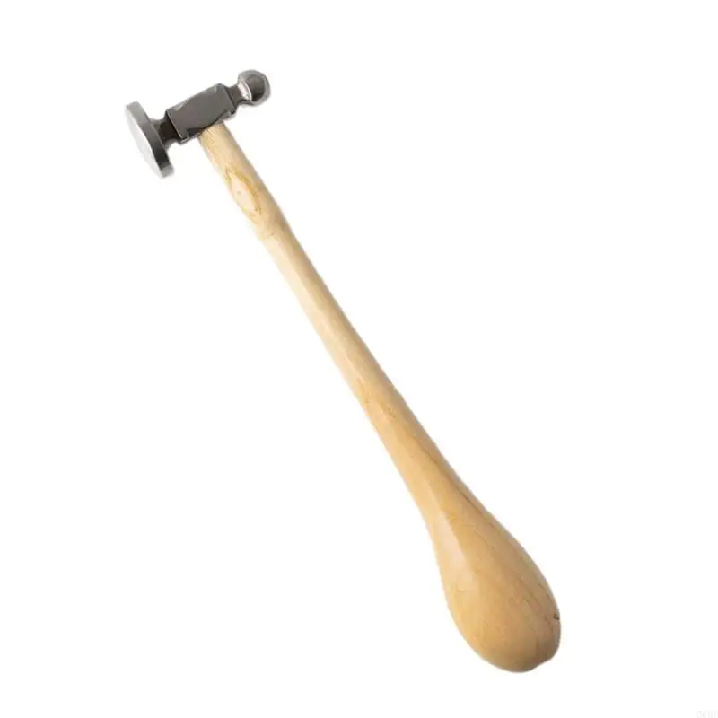 Martello da gioielliere a faccia tonda e piatta per progetti lavorazione dei metalli Pratico martello ergonomico da orafo per - immagine 3