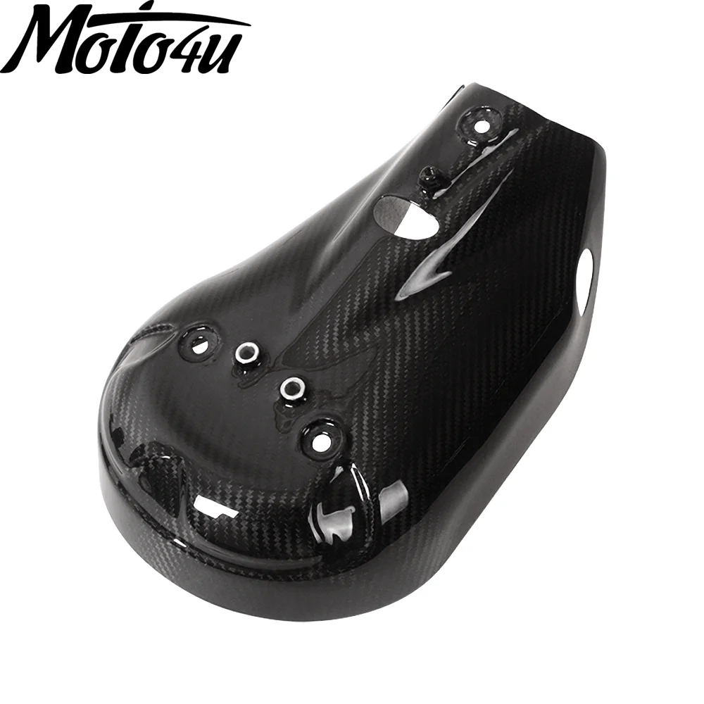 

100% Real Carbon Fiber Rear Exhaust Heat Shield Cover Fairing Cowl For Ducati Panigale V2 2020 2021 2022