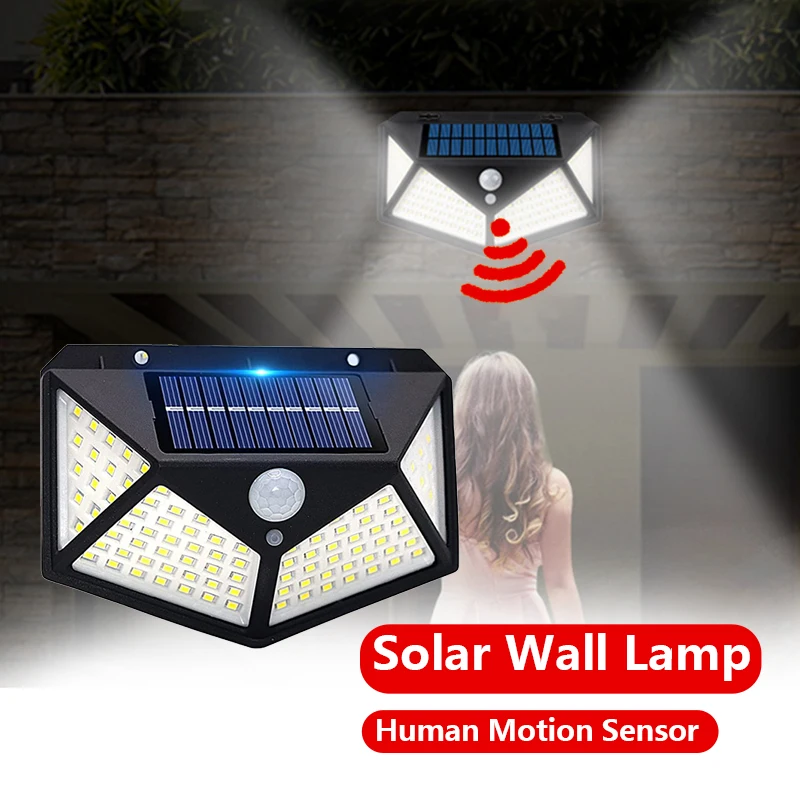 Lampada Solare Sensbeam A 3 Lati - Illuminazione Esterna Con Sensore Movimento - Foto 8