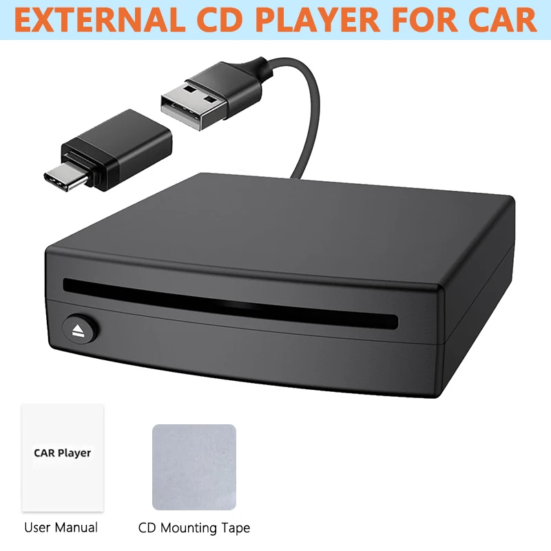 Portable Car CD Player USB Plug and Play Supports Wav Audio Format Playback Devices car cd player portable dvd player