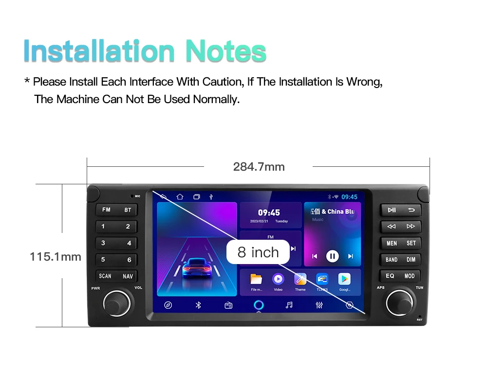 S9ad713db9f1247d5a87928955b206e25J Kapud Android 10 Car Multimedia 8" For BMW E39 M5 1997-2003 CarPlay AUTO SWC GPS Navigation System Stereo Radio BT Wifi DSP