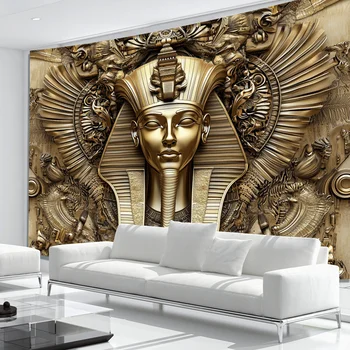 Egyptian Pharaoh 3D Optical Illusion Wall Lamp - Perfect for Living Room, Bedroom, and Office Decor | Polyester Wall Hanging 1