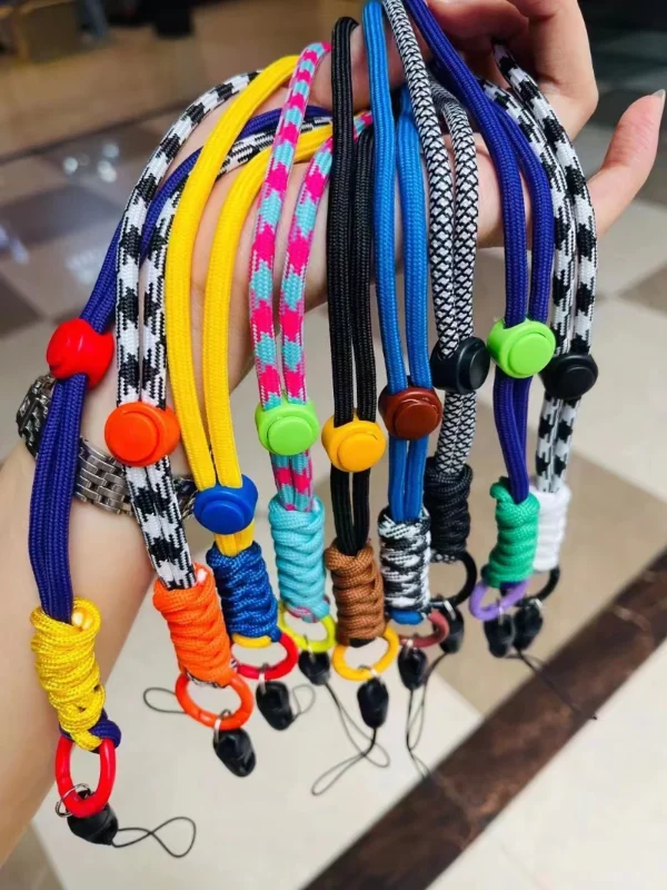 

New color Phone Lanyard Adjustable Neck Cord Lanyard Strap carabiner Compatible pendant with card for mobile key fobs colors