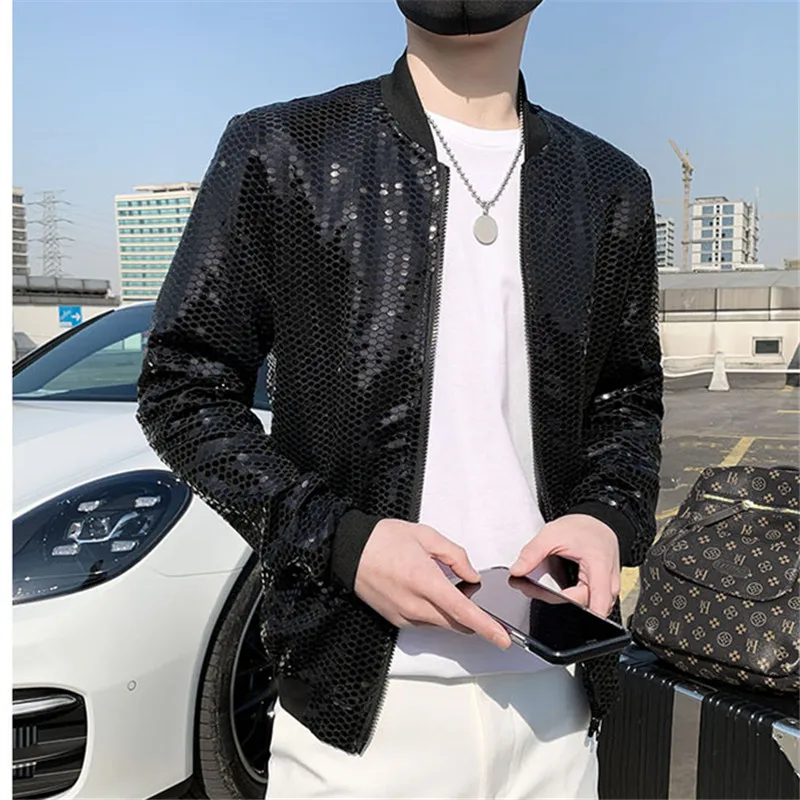 Men's New Diamond Checker Jacket Men's Hip Hop Fashion Bomber Jacket Night Club Stage Street Apparel Thin Coat Tank Top Homme women fashion belt waistband sash tie belt corset belt dress coat trench decor waist belt apparel accessory