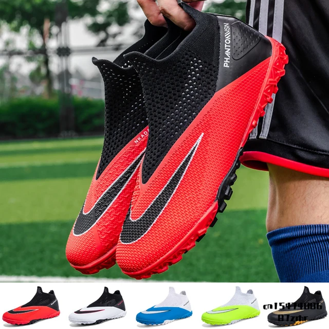 Botas de fútbol sin encaje para hombre, zapatos de para niños, calzado de entrenamiento fútbol de alta - AliExpress