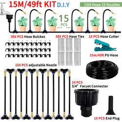 Universal DIY Spray Kit for Greenhouse & Garden Irrigation and Cooling (DIY 15M)