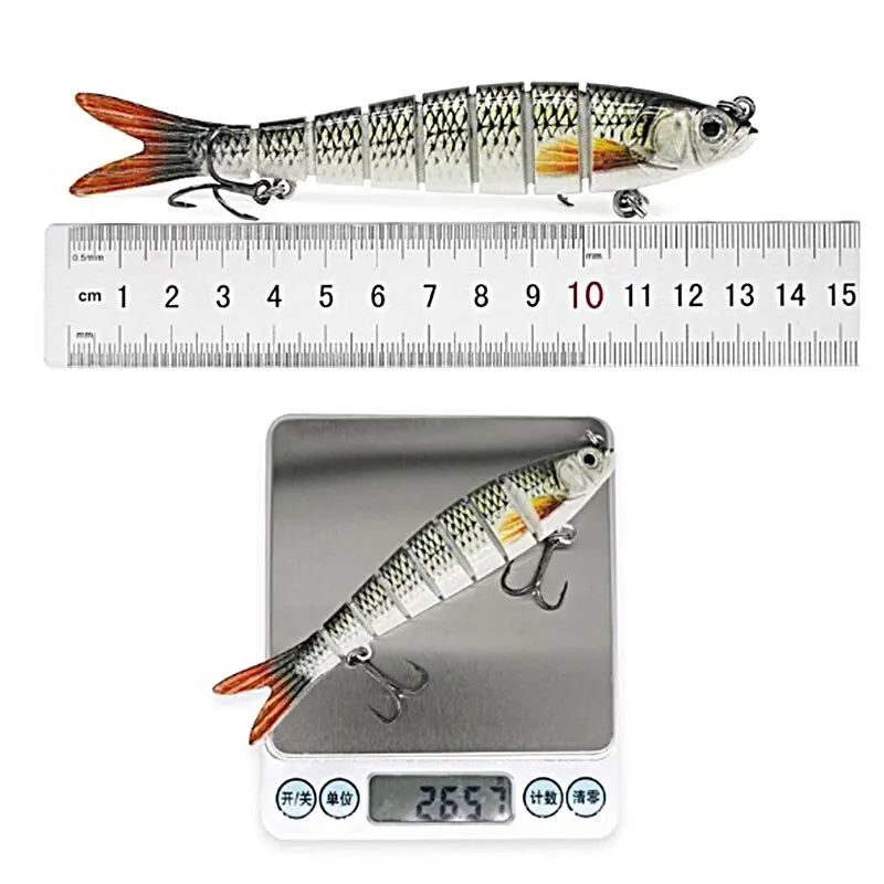 Luya-Bande D appat Dur Bionique Articule, Materiel De Peche, 13.5cm, 26g