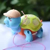 Child Electronic Pets Cartoon Cute Little Turtle Pull-wire Walking Toy With Light Music Small Animal Baby Learning Crawling Toys 5
