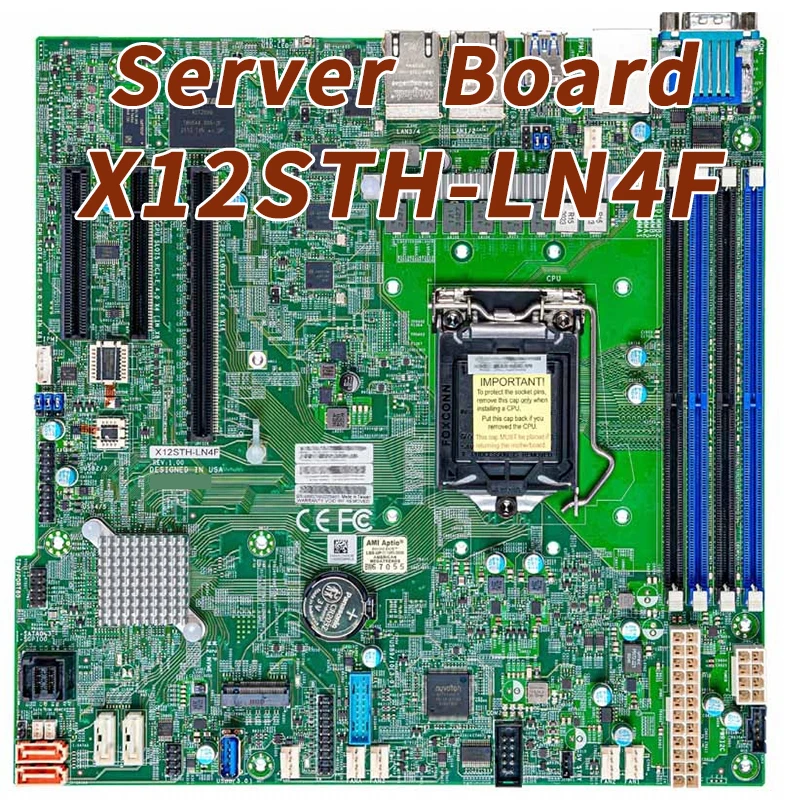 

X12STH-LN4F For Supermicro Server Motherboard Xeon E-2300 Processor Single Socket LGA-1200