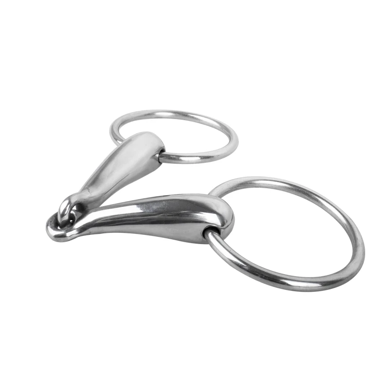 Cavity horse gag bit, metal two section mouth bit, stiff-bit type O horse equestrian equipment 8209262 2