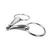 Cavity horse gag bit, metal two section mouth bit, stiff-bit type O horse equestrian equipment 8209262 2