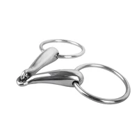 Cavity horse gag bit, metal two section mouth bit, stiff-bit type O horse equestrian equipment 8209262 2