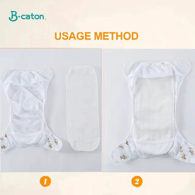 10pcs/5pcs Baby Reusable Diaper Washable Ecological Cotton Diapers 3/6-layer Cloth Nappies for Children Breathable Absorbent - Image 5