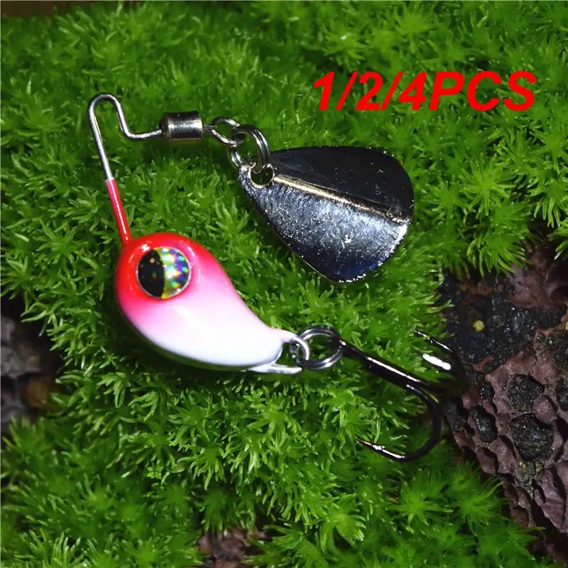1/2/4Pcs Luya Fake Bait Metal Micro-Bean Vib Composite Paillettes Vib Blade Lure Fake Bait Flake