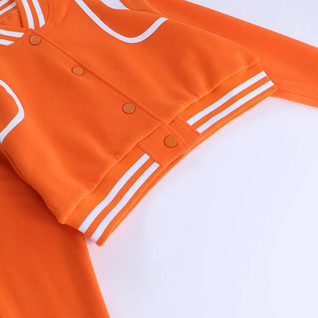 Baseball Bomber Cropped Jackets 21