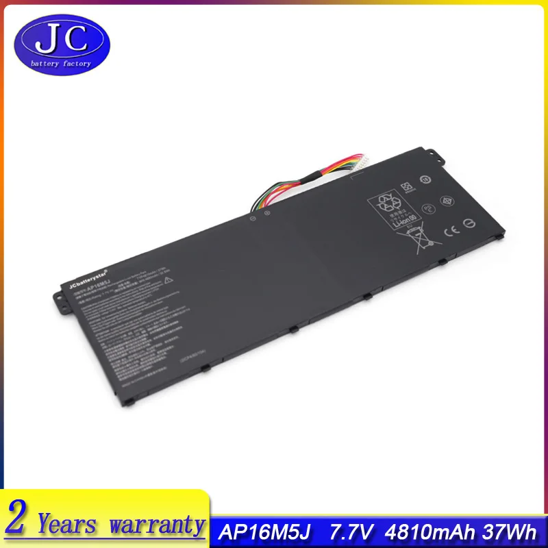 Jcljf Ap16M5J Batteria Per Laptop Acer Aspire 1 Per Aspire 3 A315-21 A315-51 Es1 A114 A315 Kt.00205.004 7.7V 4810Mah 37Wh