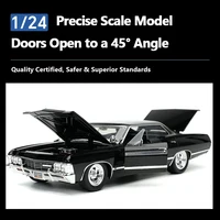 ⁦مجسم سيارة شيفروليه إمبالا 1967 سوبرناتشورال 21 سم | Supernatural 1967 Chevrolet Impala Sport Car 21cm⁩ - الصورة ⁦3⁩