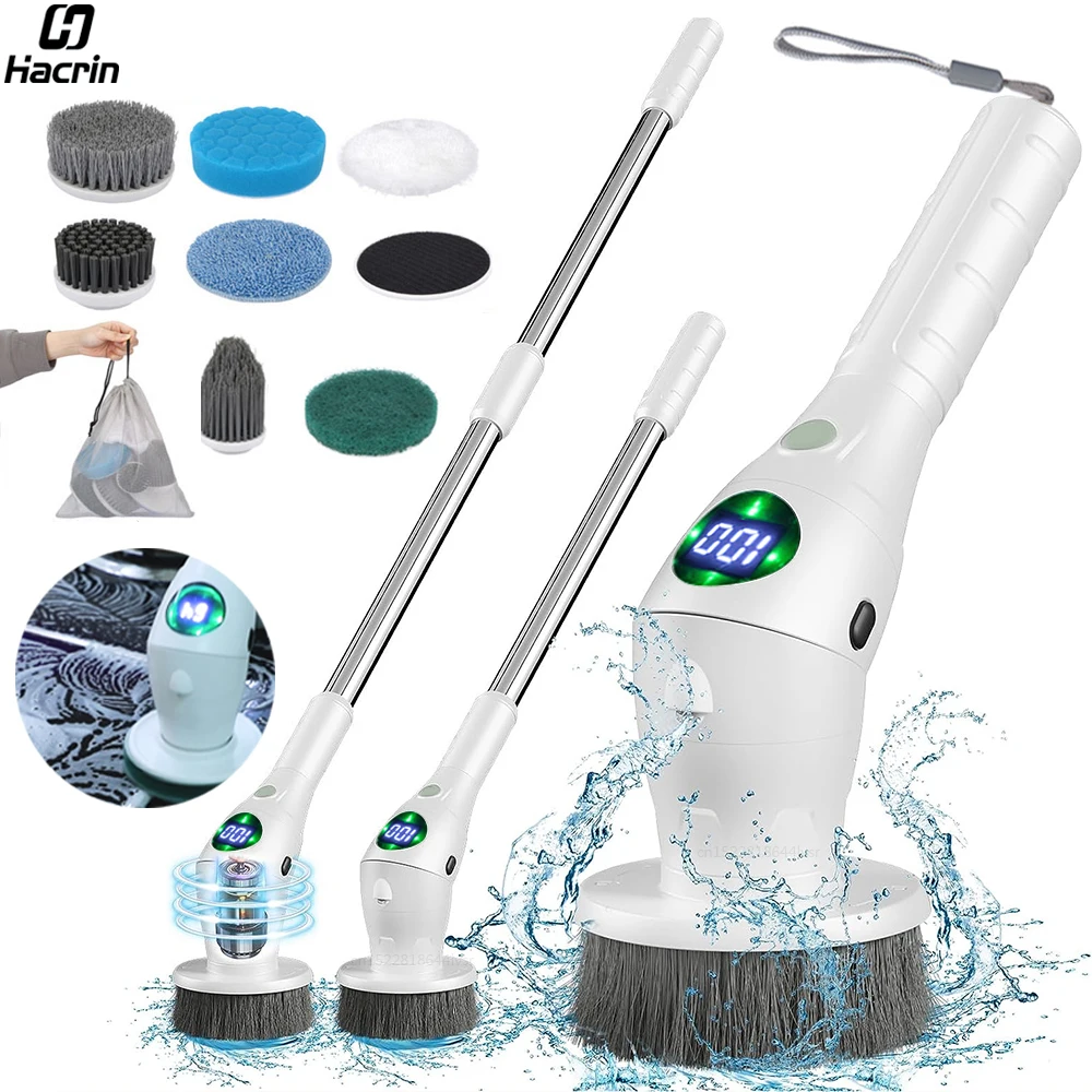Electric Cleaning Brush Household Multifunctional Cleaning Brush For  Bathroom Toilet 8 in 1 Home Electric Cleaning Brush SD-808 - AliExpress
