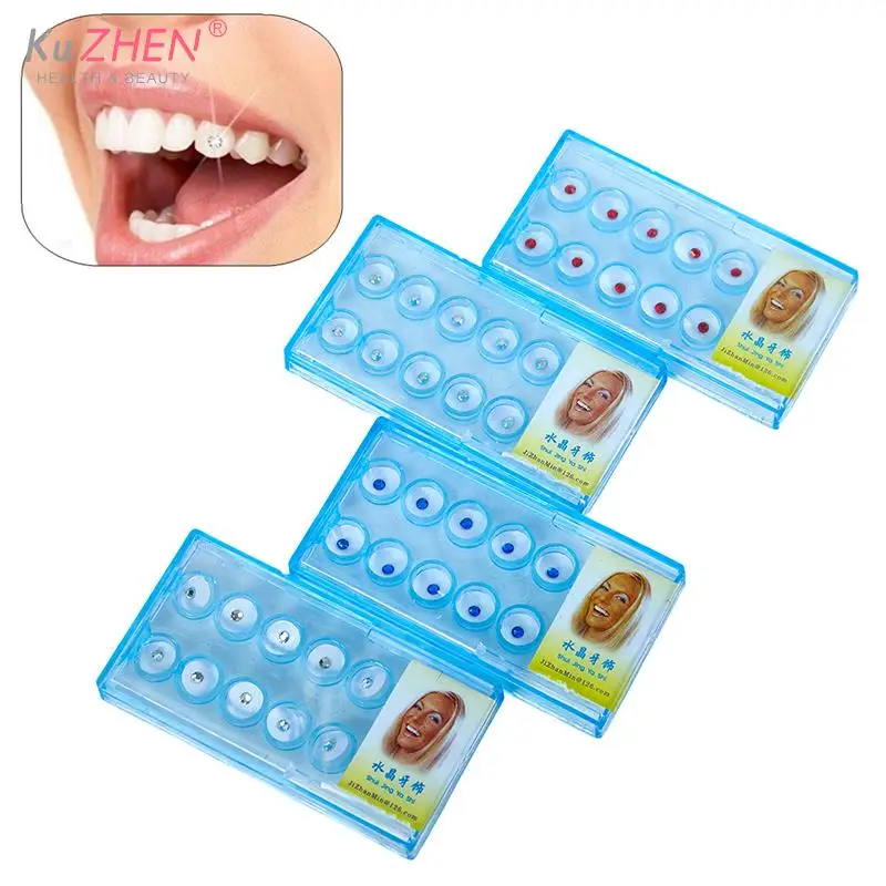 300pcs/6 boxes Dental Crystal Tooth Stones Teeth Whitening Teeth Decoration  Jewels Tooth Crystal Diamond 6 Colors for Choose - AliExpress