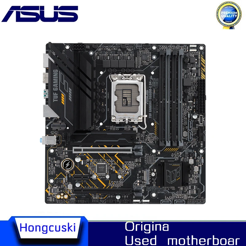 Б/у материнская плата B660M для ASUS TUF GAMING B660M-E D4 LGA 1700 DDR4 B660 с поддержкой CPU i5 10400f i3 12100f 12400f