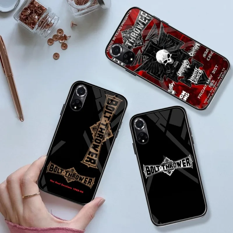 Luxury Ins Bolt Thrower Custodia Per Telefono In Vetro Temperato Per Huawei Mate 60 P 40 30 20 10 Pro Plus Z P50 P9 P Smart 2021 P Plus