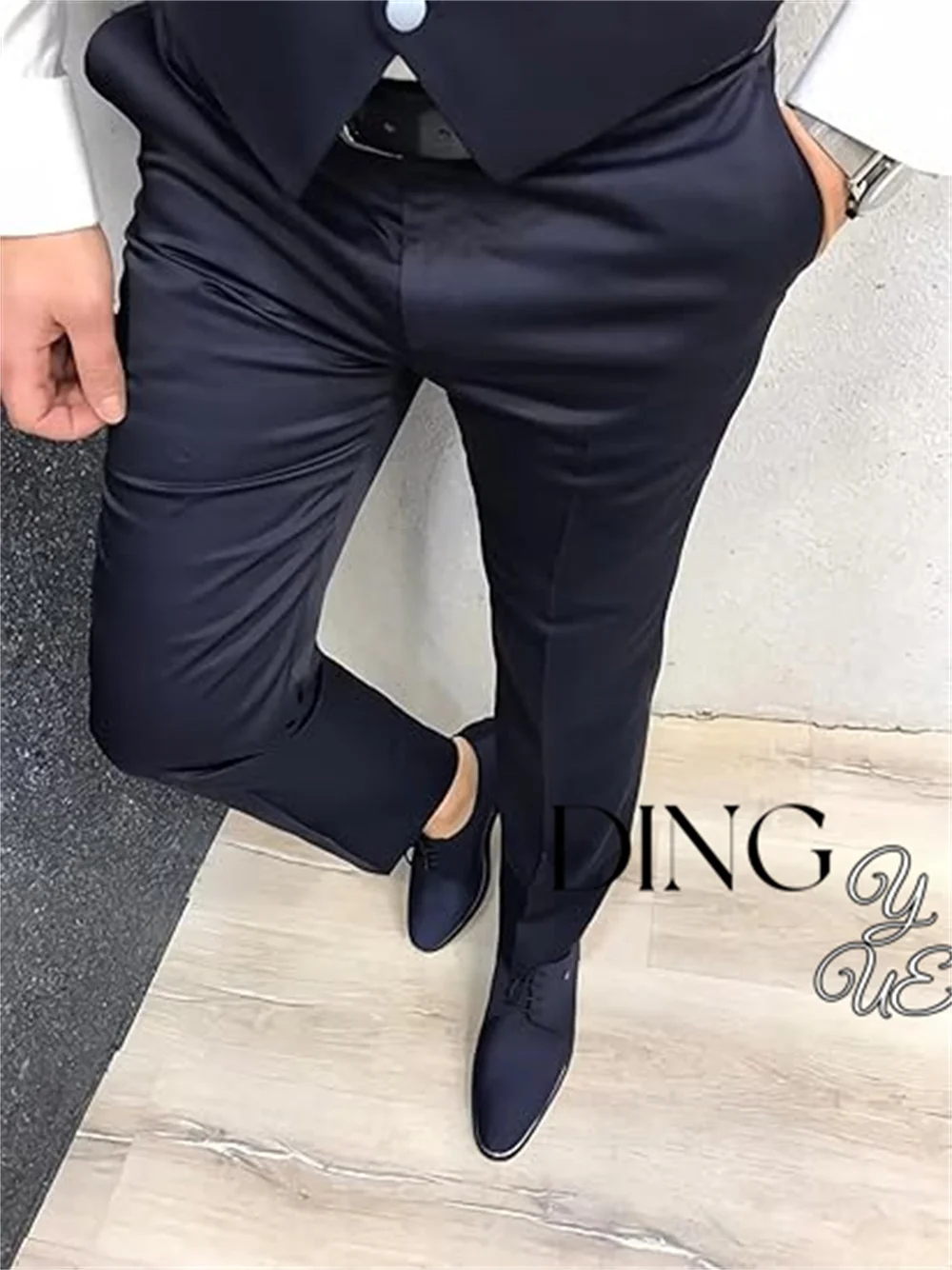 Men's Tuxedo Suit 3 Piece Slim Fit Tuxedo for Men Wedding Suit Prom Tuxedo Suit Blazer Vest Pants Set