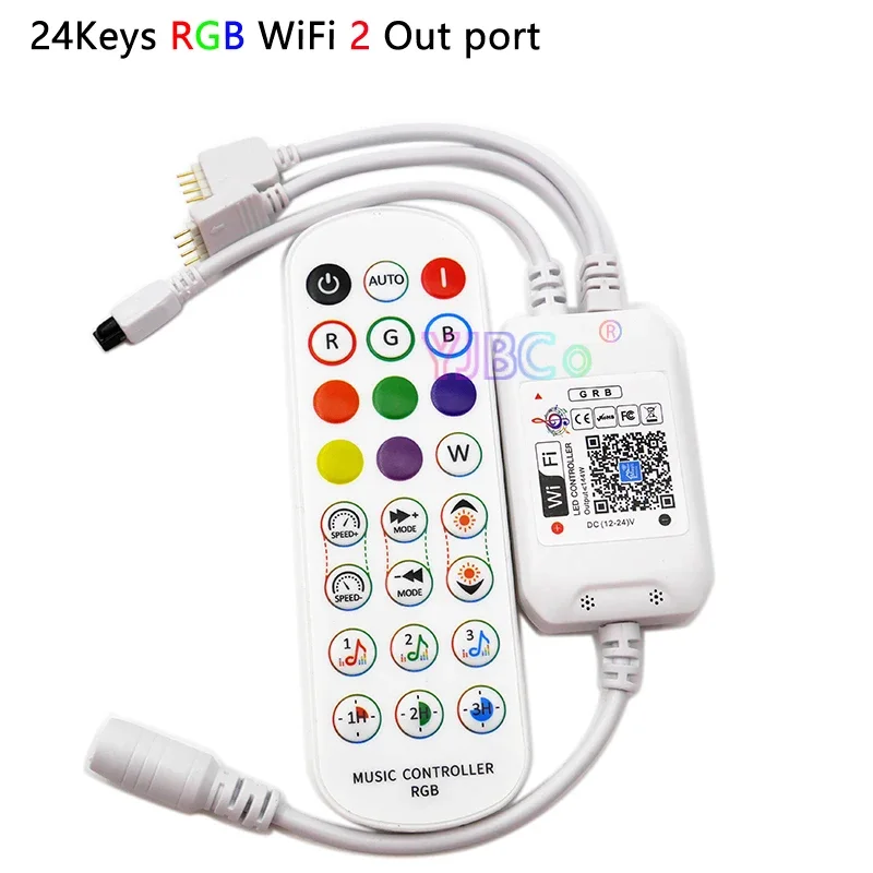 

Magic Home LED Strip Light Wireless WiFi Controller Bluetooth-compatible,RGB/RGBW IR Remote Lamp Tape Dimmer DC5V 12V 24V