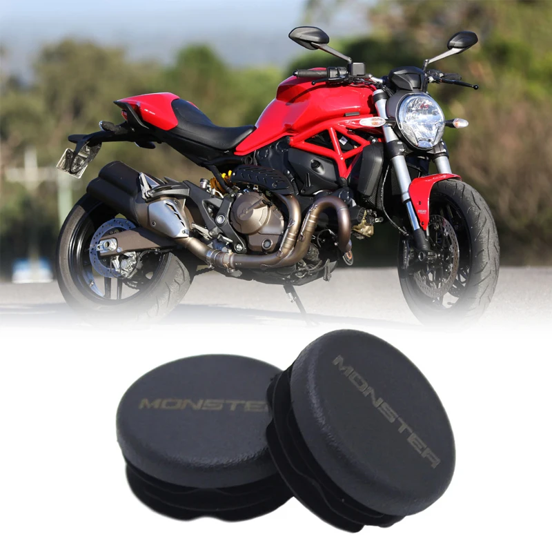 

2PCS Frame End Caps For Ducati Monster 821 Monster 1200 S 2014-2016 Frame Hole Cover Caps Plug Decorative Frame Cap Set