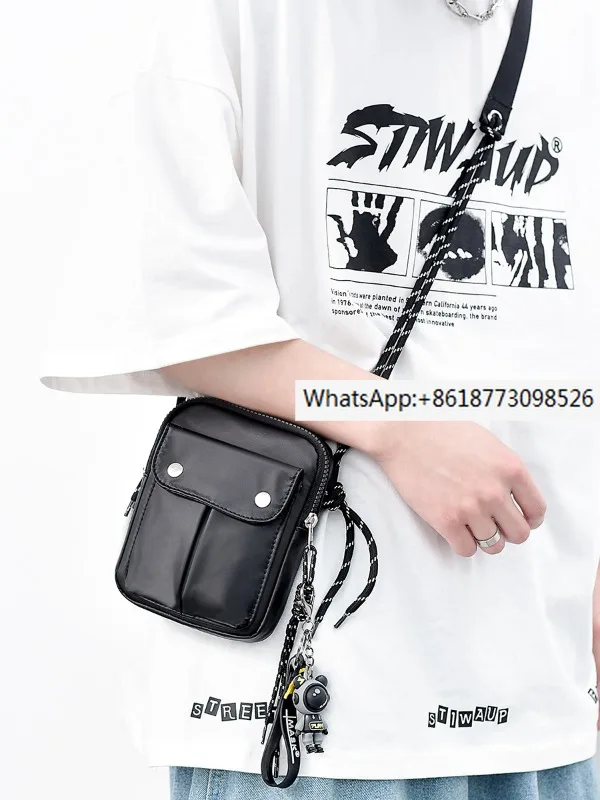 

Men's Versatile Work Suit Crossbody Bag Men's Trendy Cool Small Backpack Mobile Bag Men's Bag One Shoulder Bag
