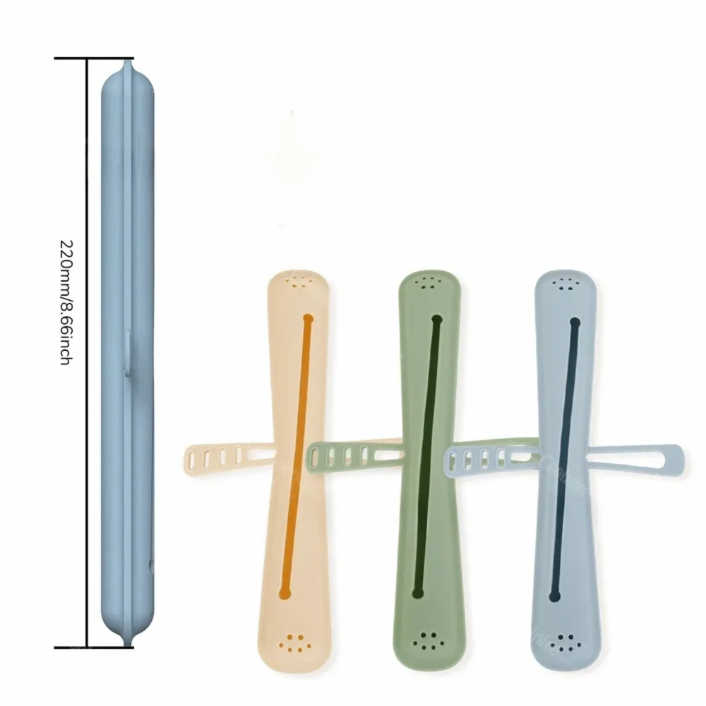 Soft Silicone Toothbrush Cover Breathable Reusable Toothpaste Storage Box Organizer Convenient Toothbrush Protector Case