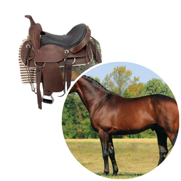 saddles for horses Synthetic Cover Leather Horse Saddles Pad for sale