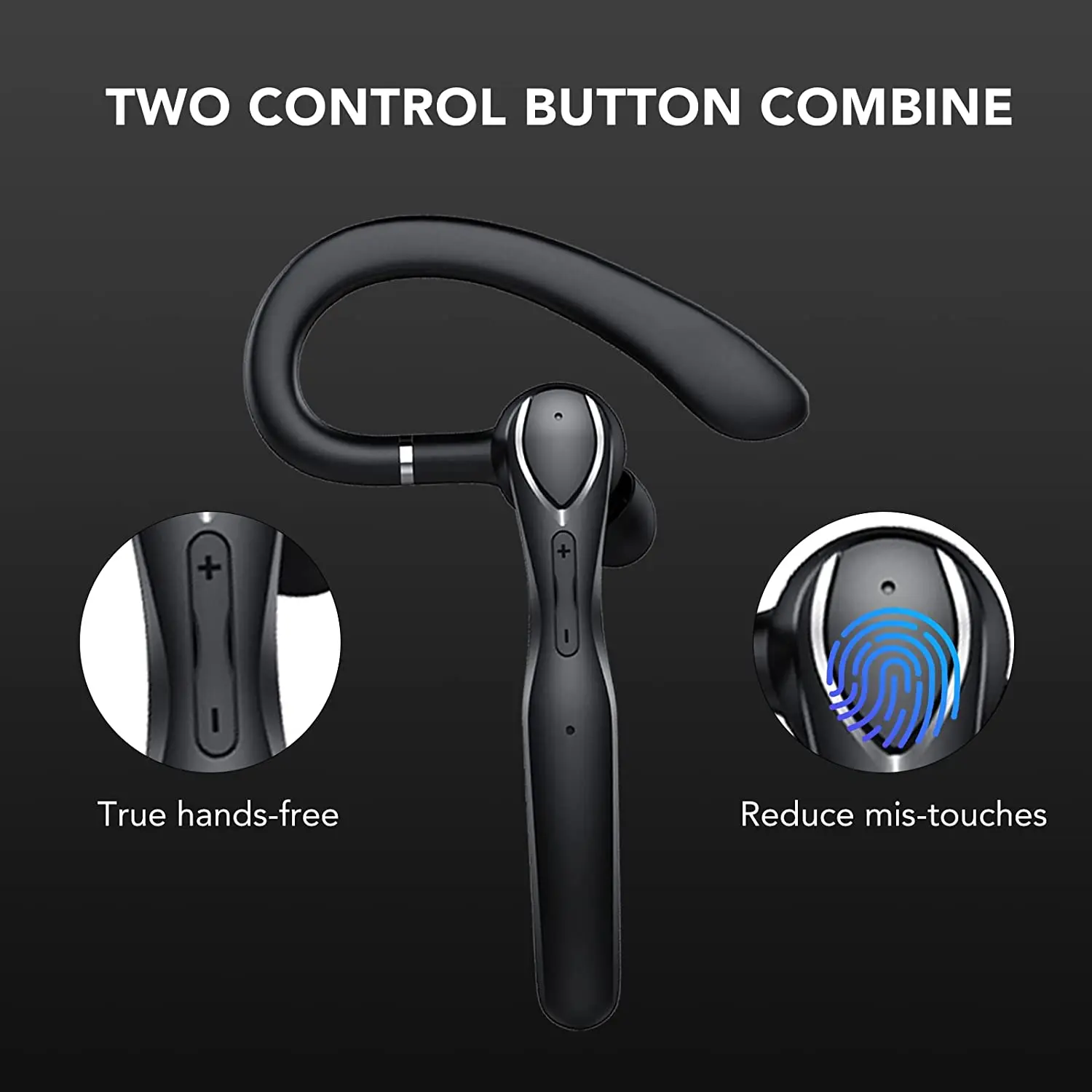 Newest Bluetooth 5.3 Handsfree Earphones Wireless Bussiness Headphone Noise Canceling Headset With Mic For Driver Charging BOX