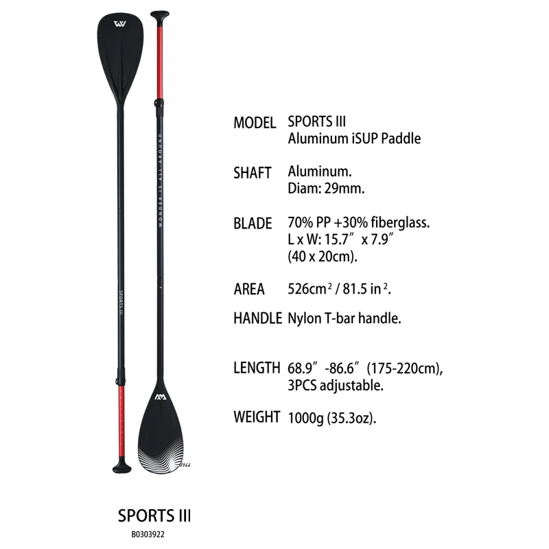 Pagaie Kayak/paddle Board En Aluminium - Portable, Réglable, Matériau Alliage PP Aluminium