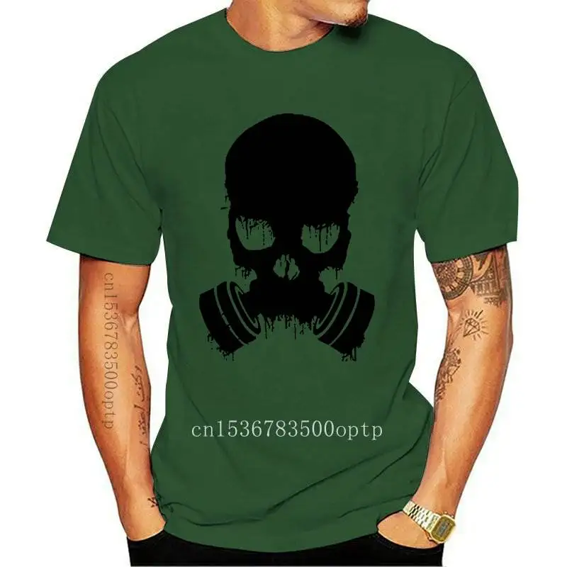 FASHION Gas Mask Skull On Dark Game T Shirt Red Khaki Olive Graphite All Sizes S 5Xl |