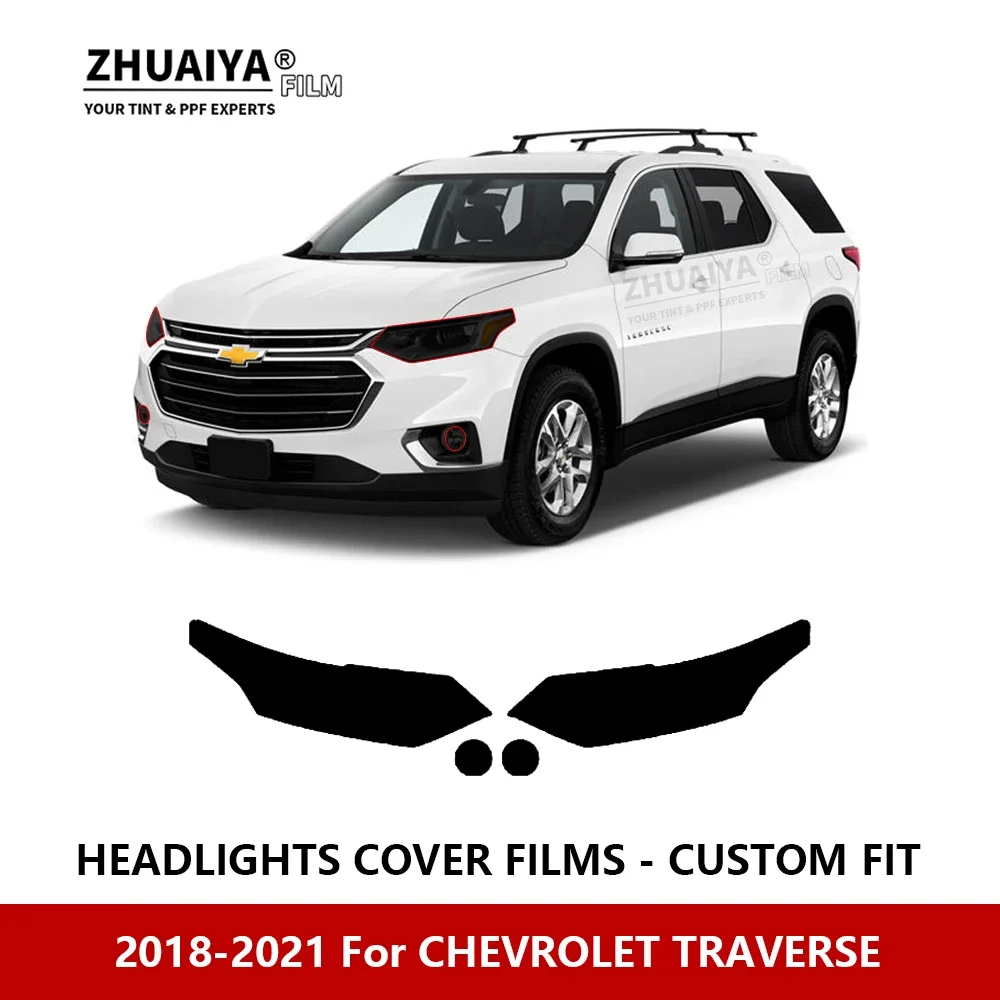 

For CHEVROLET TRAVERSE 2018-2021 Car Exterior Headlight Anti-scratch PPF precut Protective film Repair film stickers Accessories