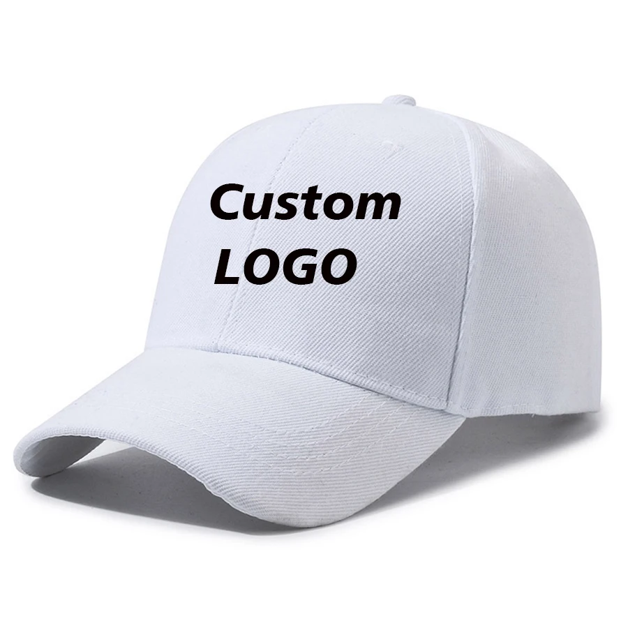 Custom Design Logo Personalized Pattern Printed Baseball Cap Women Man Casual Solid Color Hip Hop  Snapback Dad Adult Hat 5
