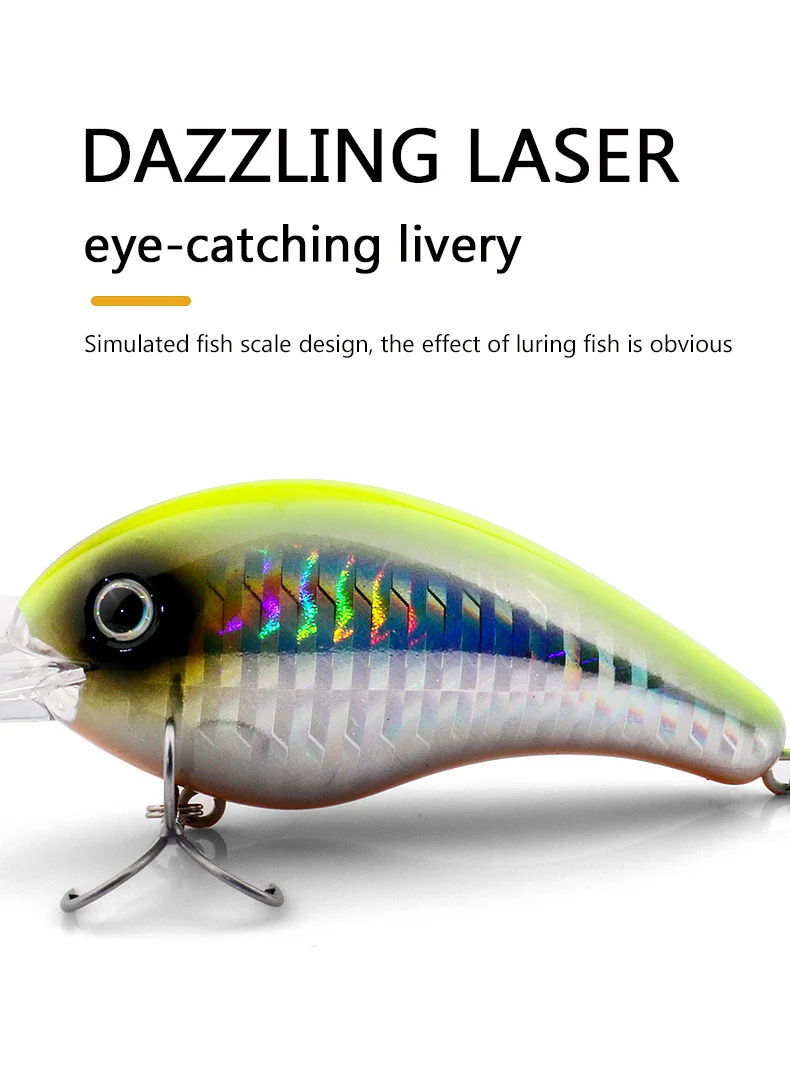 Strike King Rasselnde Wobbler Angelköder 20g 27g Wobbler für Hecht Angelgerät Köder Minnow Harter Köder Künstliche Minnow – Detail 6