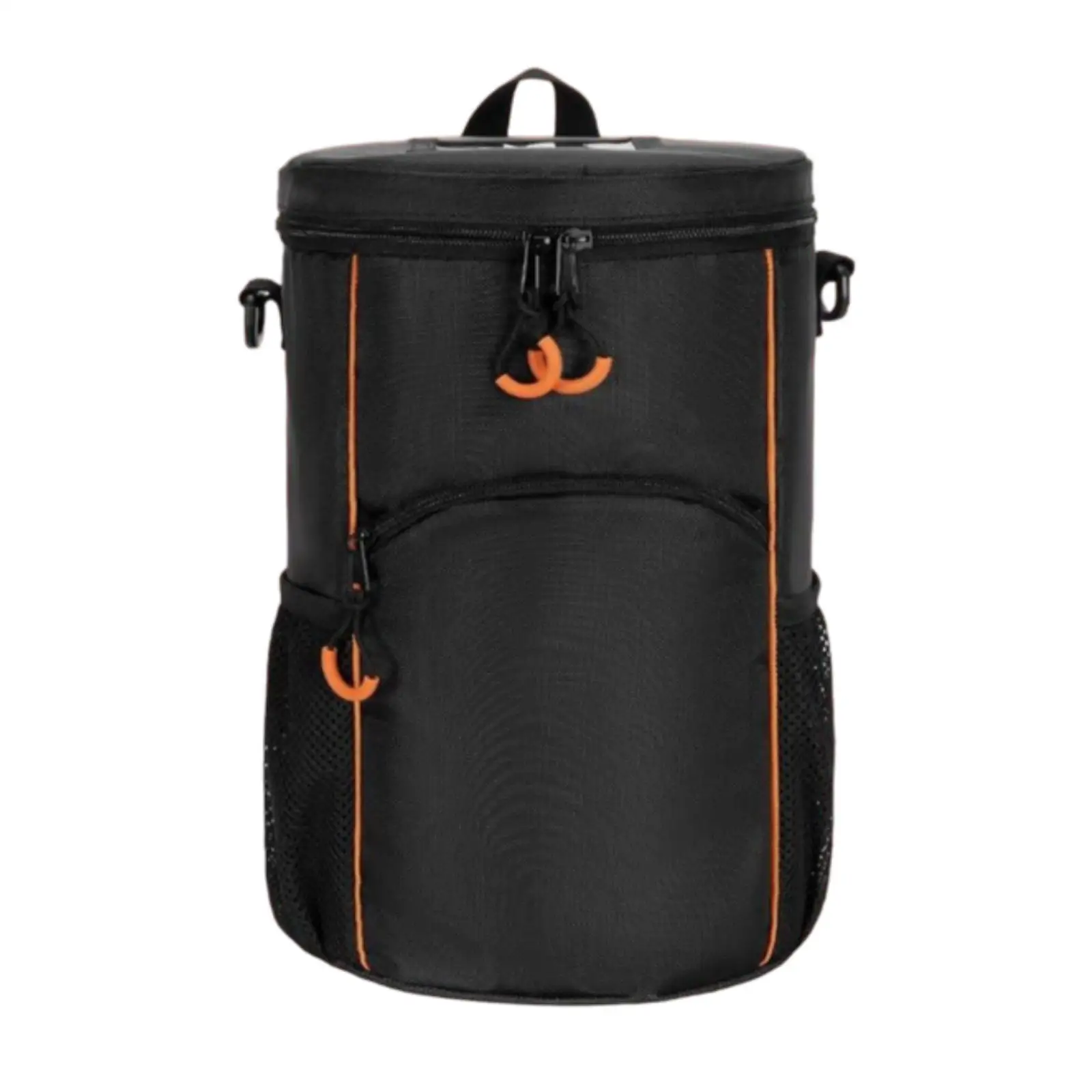 Tennis Ball Bag Smooth Zipper Waterproof Tennis Ball Basket Adjustable Strap for Baseball Pickleball Balls Table Training
