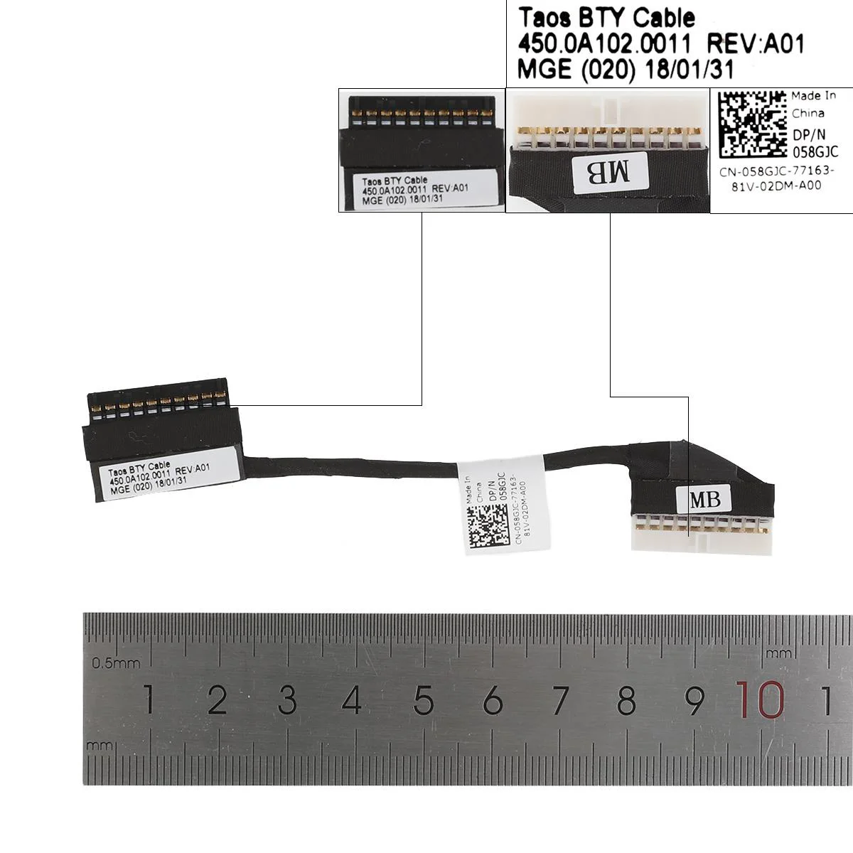 

New Battery Cable For Dell Latitude 3480 3580 E3480 E3580 058GJC 450.0A102.0011