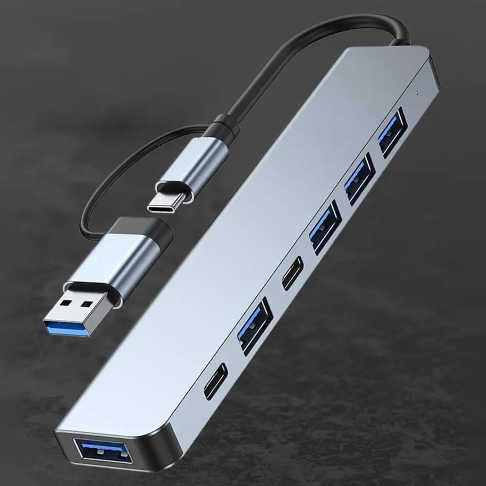 

Type-C Hub Sturdy High Speed Compact 7 in 1 USB3.0 Type-C Interface Hub Expansion Dock Computer Accessories