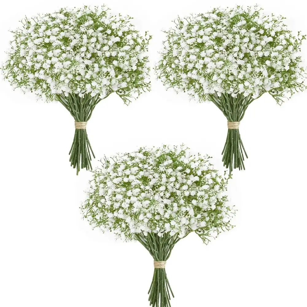 10pcs Artificial Gypsophila Flowers Party Supply Plastic Fake Breath Flower Floral Bouquets DIY Accessories Party Home Decor