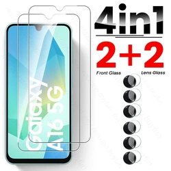 6 - in - 1 Tempered Glass Protective Case & Camera Screen Protector for Samsung A17 4G (4In1 2Front 2Lens)
