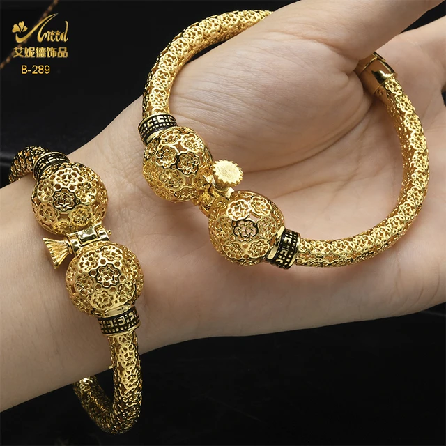 Indian Gold Bracelets Women | India Jewelry Ancient Bangles - Gold Color  Bracelet - Aliexpress