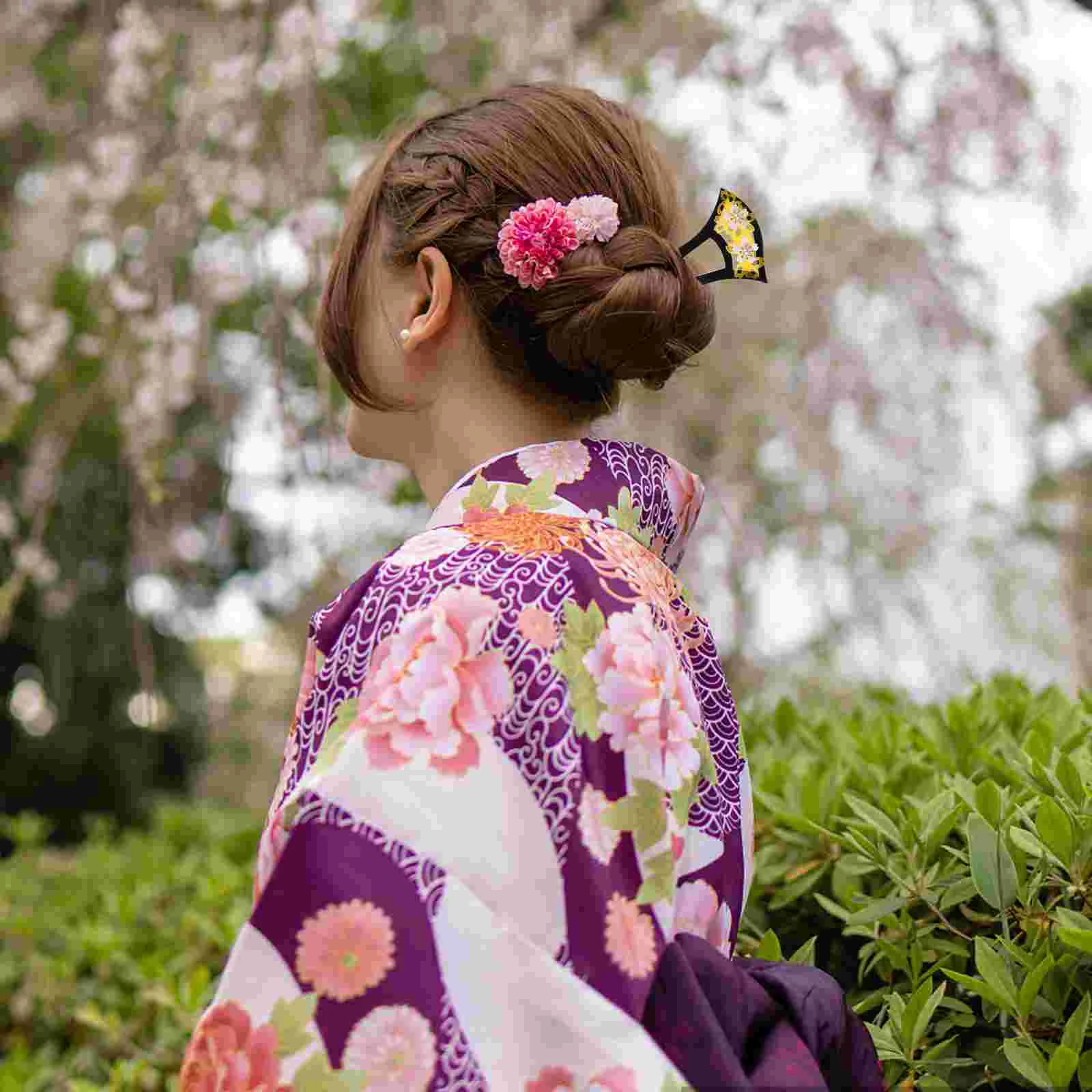 Hair Accessories U-shaped Hairpin Girl Barrettes Japanese Acrylic Retro Stick
