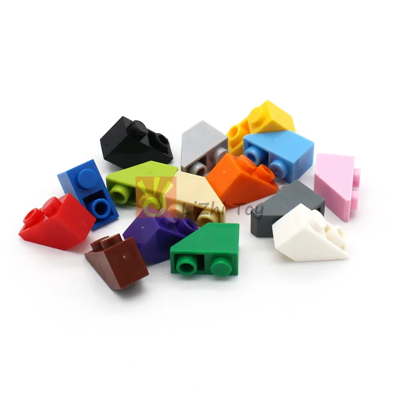 100pcs MOC 슬로프 반전 45 2x1 3665 DIY Enlighten 블록 벽돌 어린이를위한 조립 입자 장난감과 호환 가능