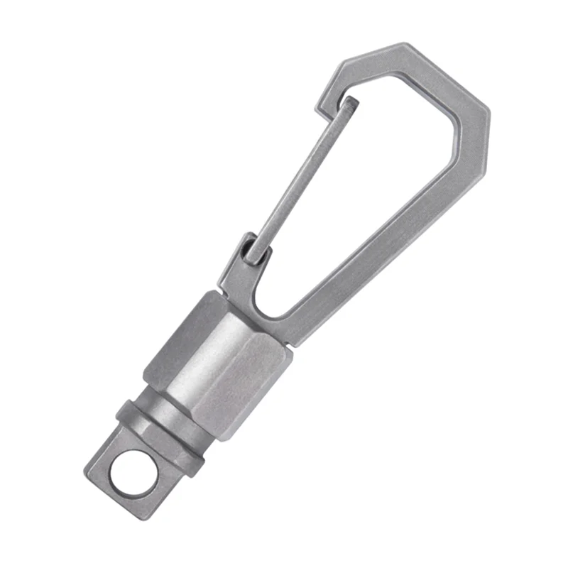 

Titanium Alloy Keyring Rotating Quick Release Belt Buckle Outdoor Tool EDC Car Keyring Hanging Waist Ring