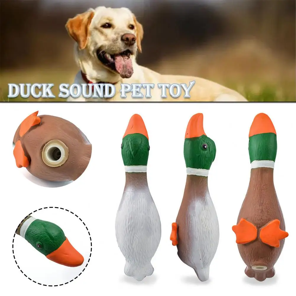 

Игрушка для собак, мультяшная Интерактивная жевательная игрушка в форме утки для собак, прочная игрушка со встроенным звуком для питомцев, товары для домашних животных