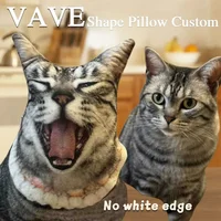 Photo Custom Shape Pillow Case DIY Pet Cushion Toys Dolls Stuffed Animal Dog Cat Picture Pillow Customization Sofa Car Cushion 2