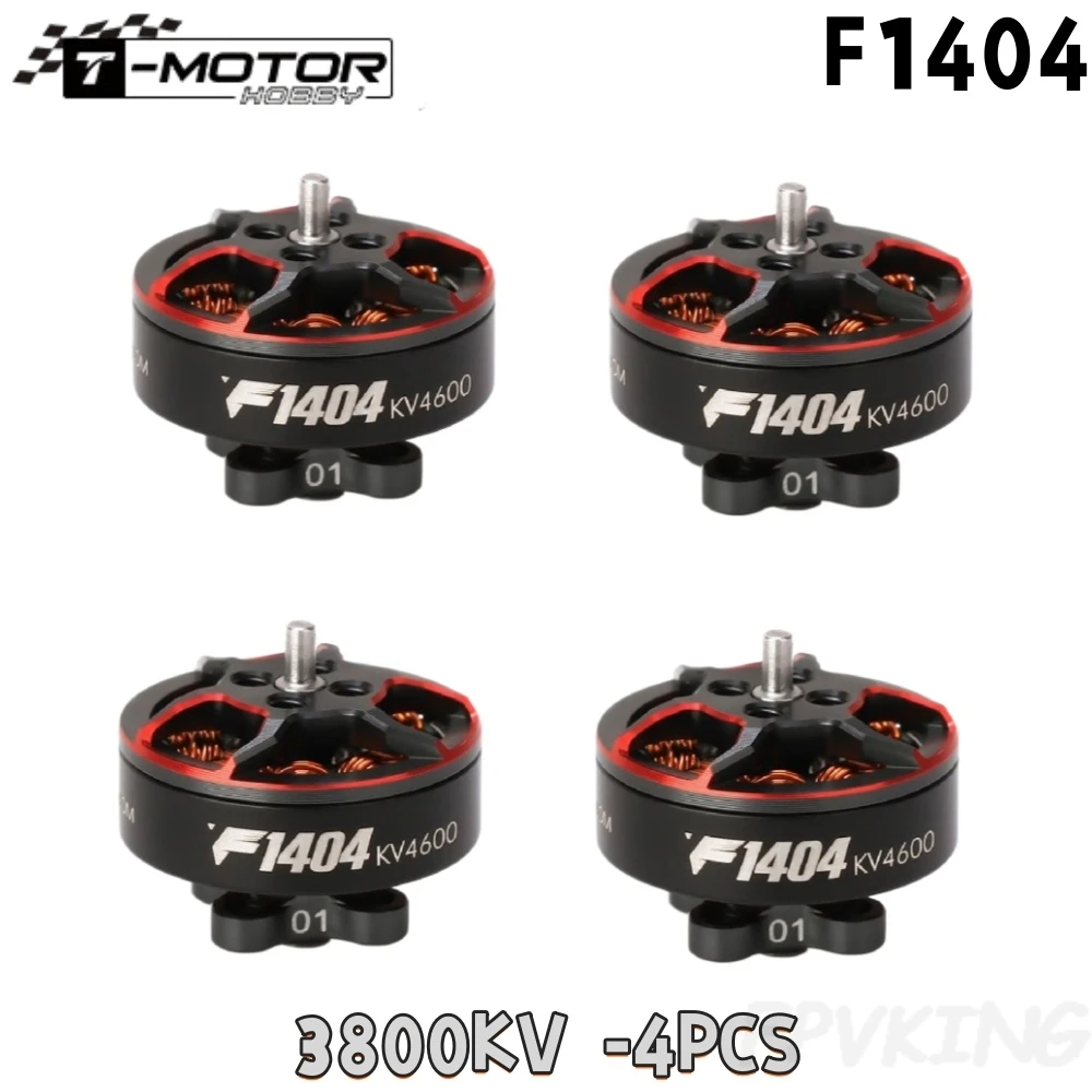 Бесщеточный двигатель T-motor F1404 2900КВ 3800КВ 4600КВ для гоночного дрона FPV